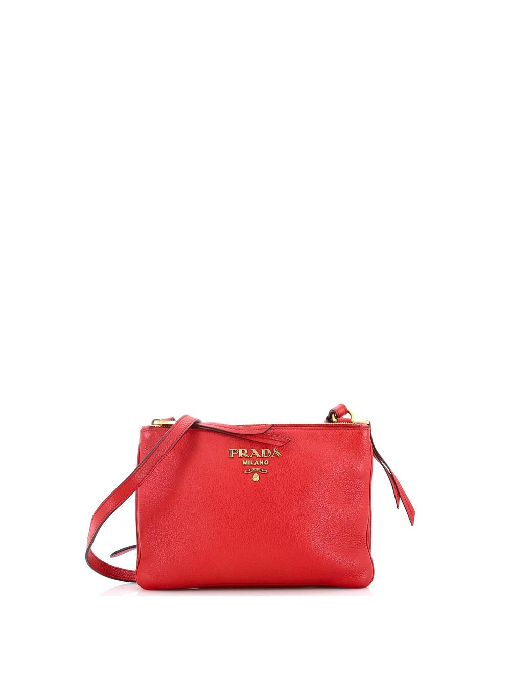 Prada Double Zip Crossbody Bag Vitello #237146P11B